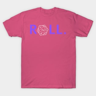 Roll. RPG Shirt Purple and White T-Shirt